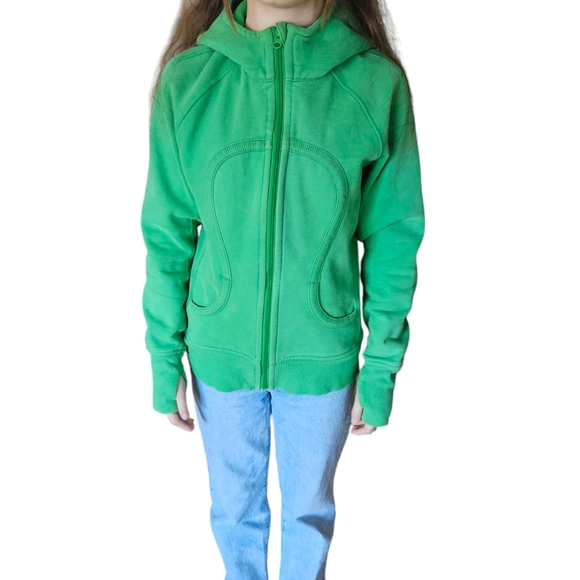 Lululemon Size 6 Green Scuba Hoodie - Picture 11 of 11